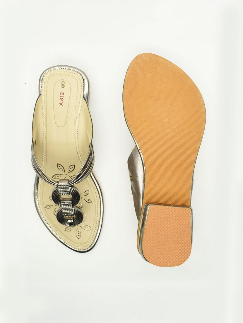 women solid slip on block heel sandal - 22029655 - Standard Image - 3