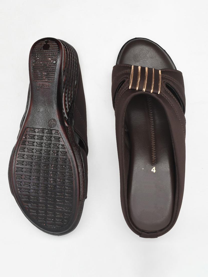 women solid slip on wedges - 22029657 - Standard Image - 3