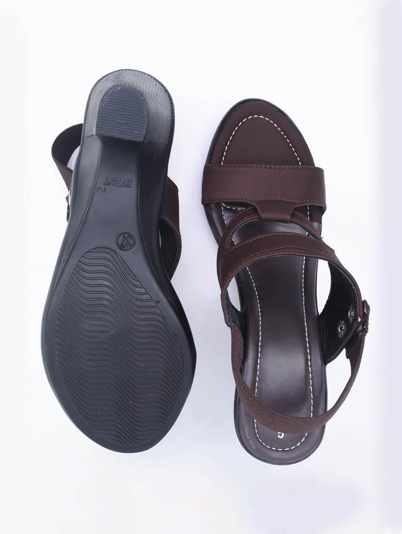 women solid back strap sandal - 22029658 - Standard Image - 3