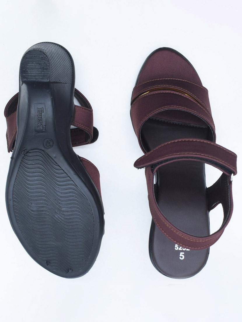 women solid back strap sandal - 22029659 - Standard Image - 3