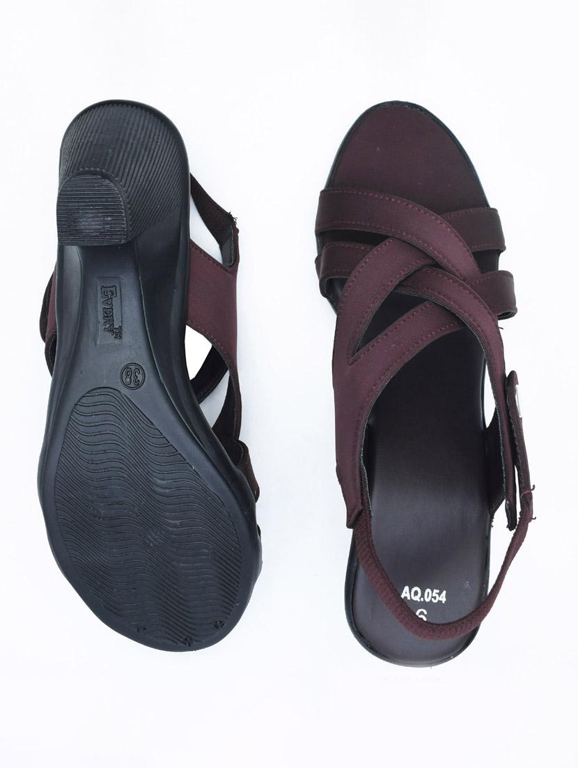 women solid back strap sandal - 22029660 - Standard Image - 3
