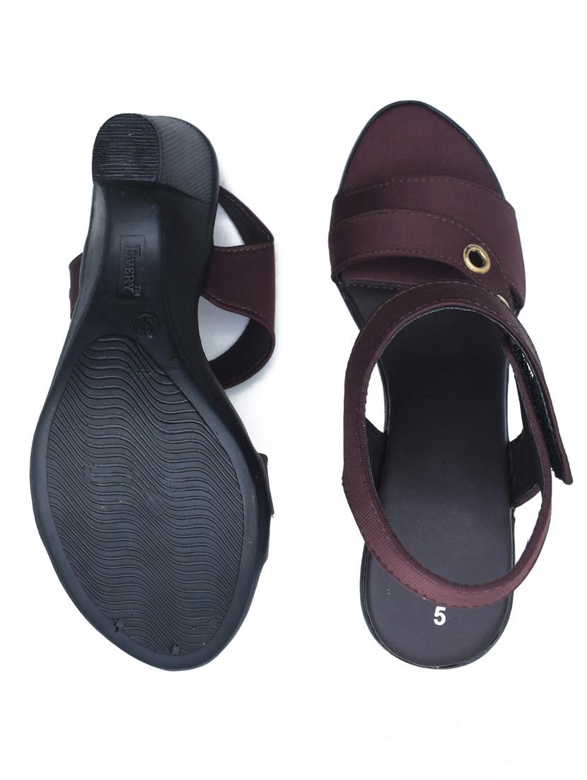 women solid back strap sandal - 22029661 - Standard Image - 3