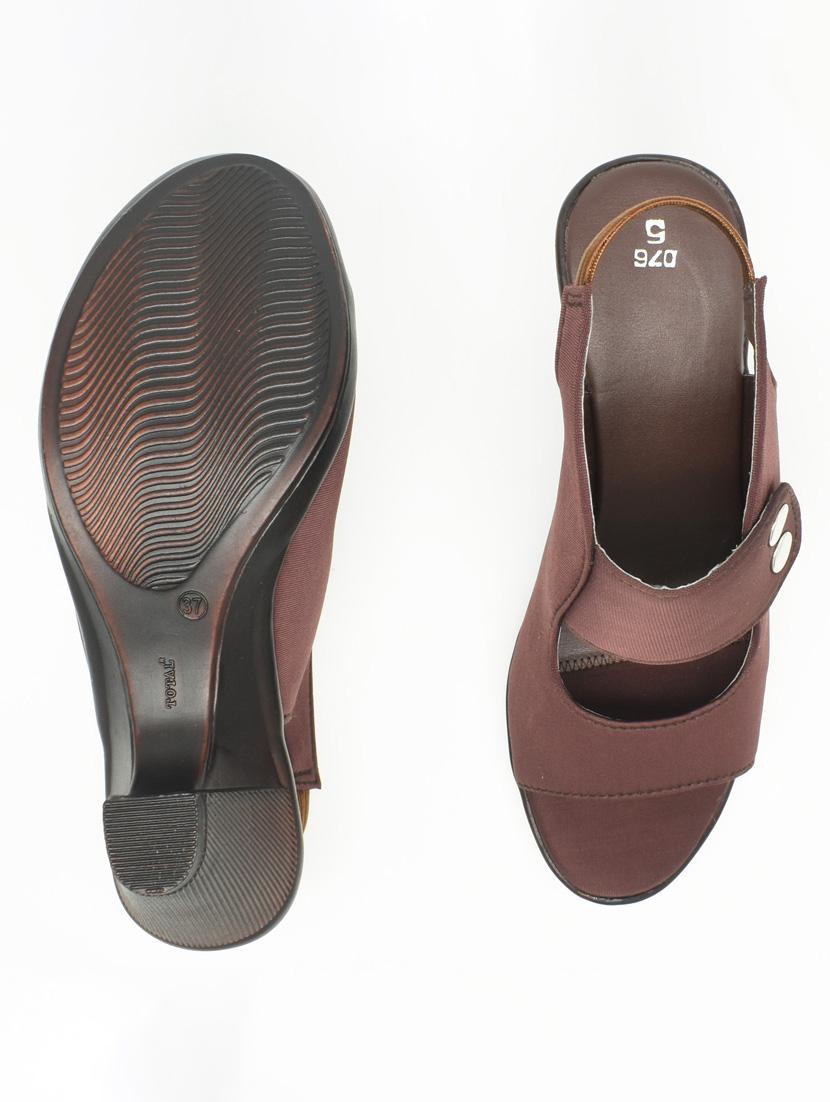 women solid back strap sandal - 22029662 - Standard Image - 3