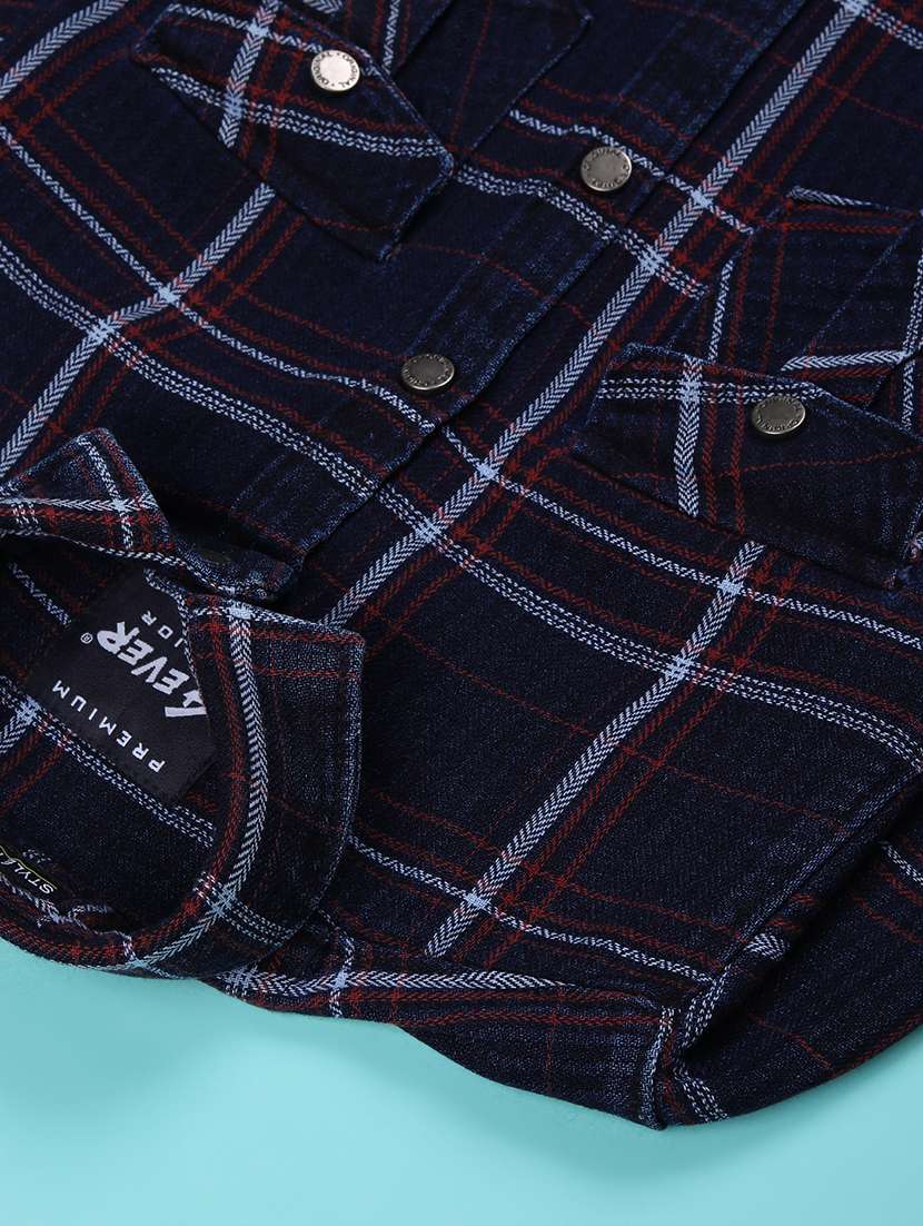 boys checkered long sleeve casual shirt - 22029676 -  Standard Image - 3