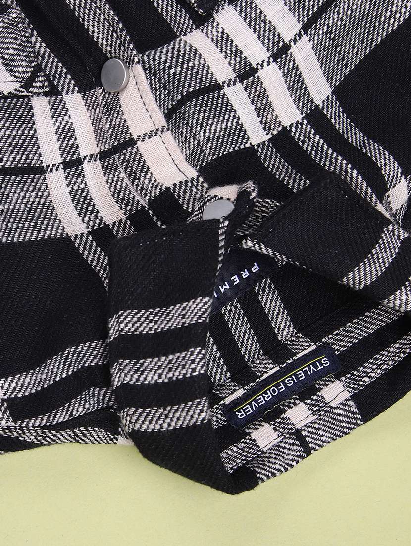 boys checkered long sleeve casual shirt - 22029730 -  Standard Image - 3