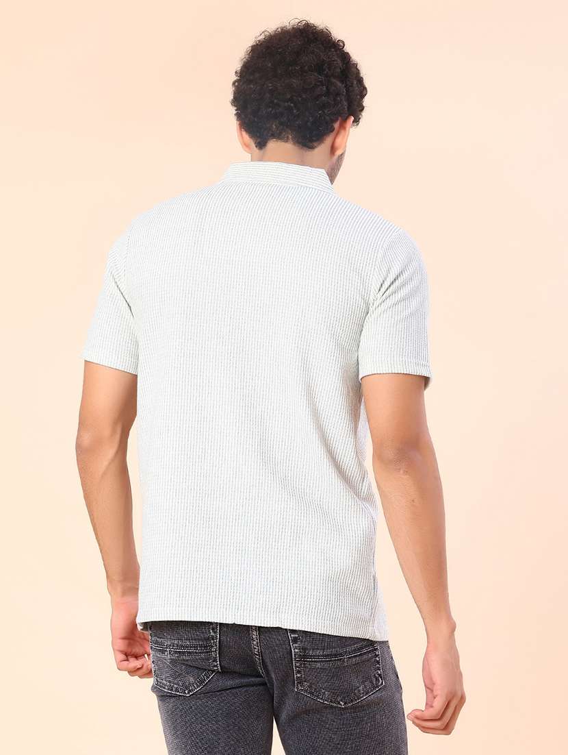 men self design short sleeve regular fit casual shirt - 22029790 -  Standard Image - 3