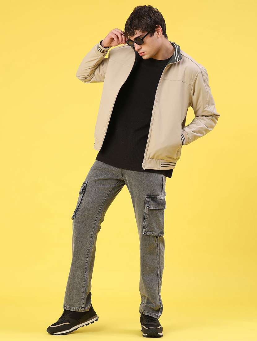men solid long sleeve reversible puffer jacket - 22029919 -  Standard Image - 5