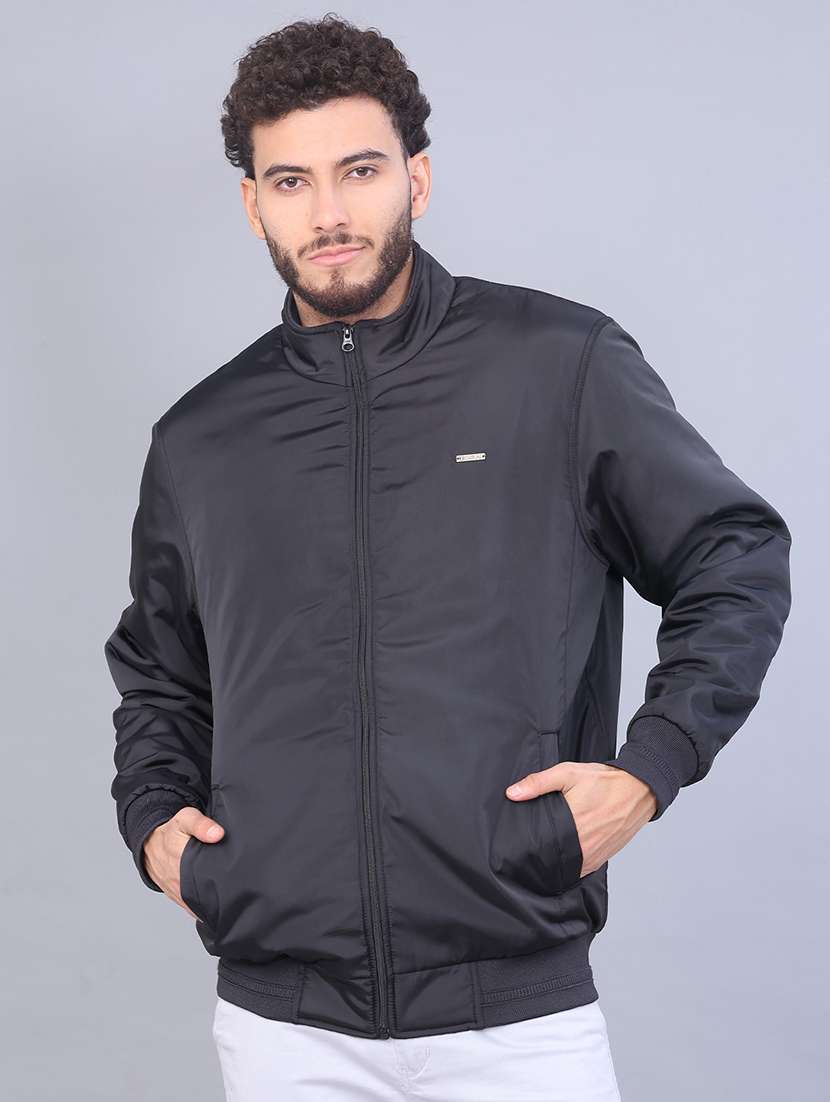 men solid long sleeve regular fit casual jacket - 22029920 -  Standard Image - 3