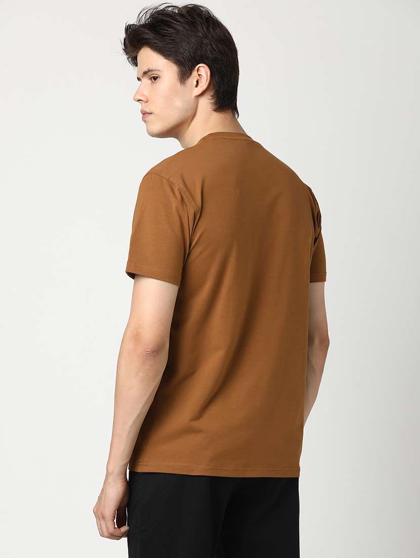 men solid short sleeve regular fit t-shirt - 22029966 -  Standard Image - 3