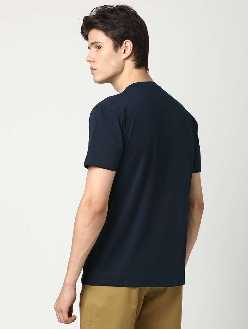 men solid short sleeve regular fit t-shirt - 22029967 -  Standard Image - 3