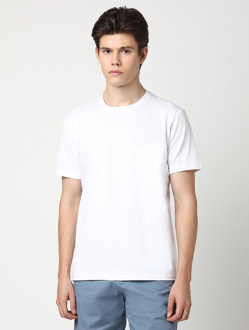 men solid short sleeve regular fit t-shirt - 22029972 - Standard Image - 0
