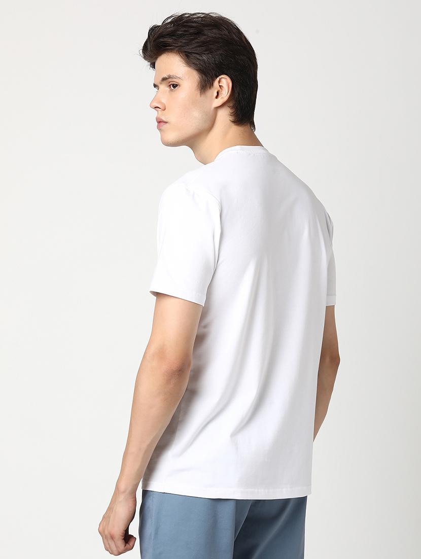 men solid short sleeve regular fit t-shirt - 22029972 - Standard Image - 3
