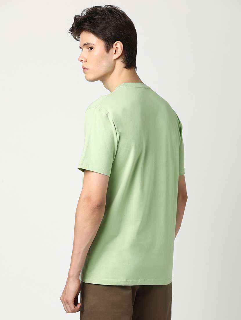 men solid short sleeve regular fit t-shirt - 22029973 -  Standard Image - 3