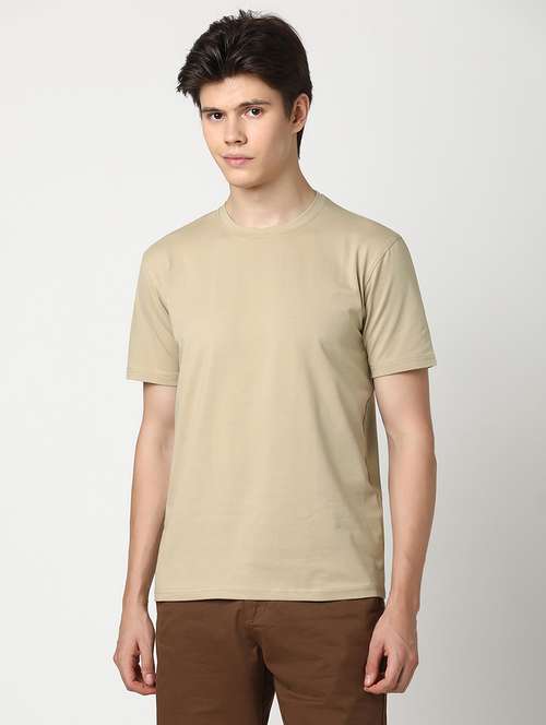 men solid short sleeve regular fit t-shirt - 22029974 -  Standard Image - 0
