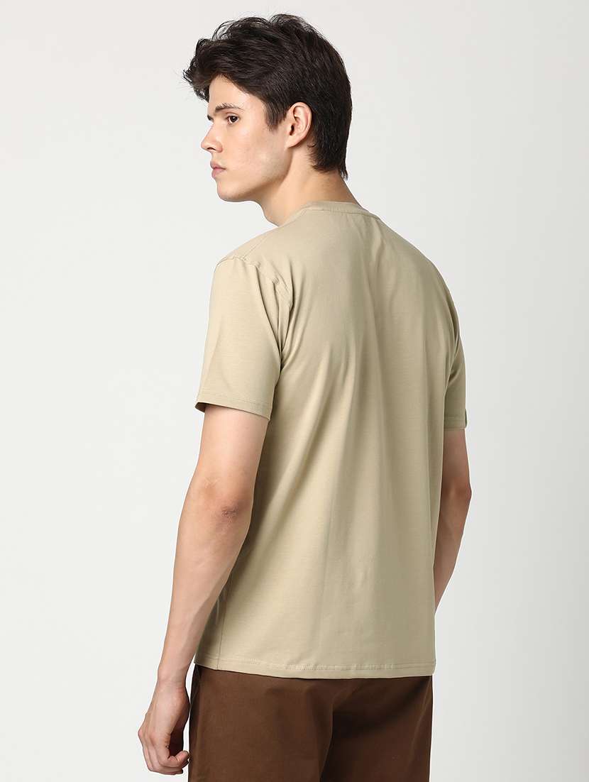 men solid short sleeve regular fit t-shirt - 22029974 -  Standard Image - 3