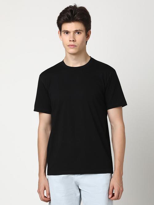 men solid short sleeve regular fit t-shirt - 22029975 - Standard Image - 0