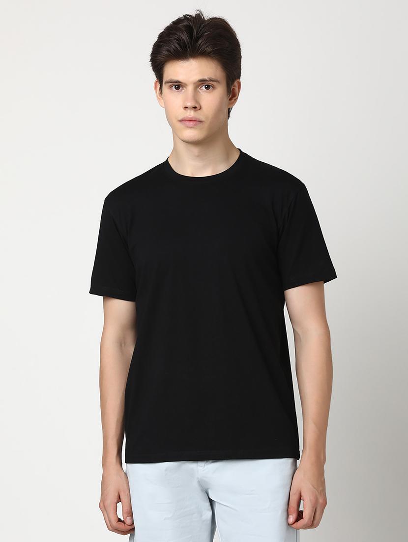 men solid short sleeve regular fit t-shirt - 22029975 - Zoom Image - 0