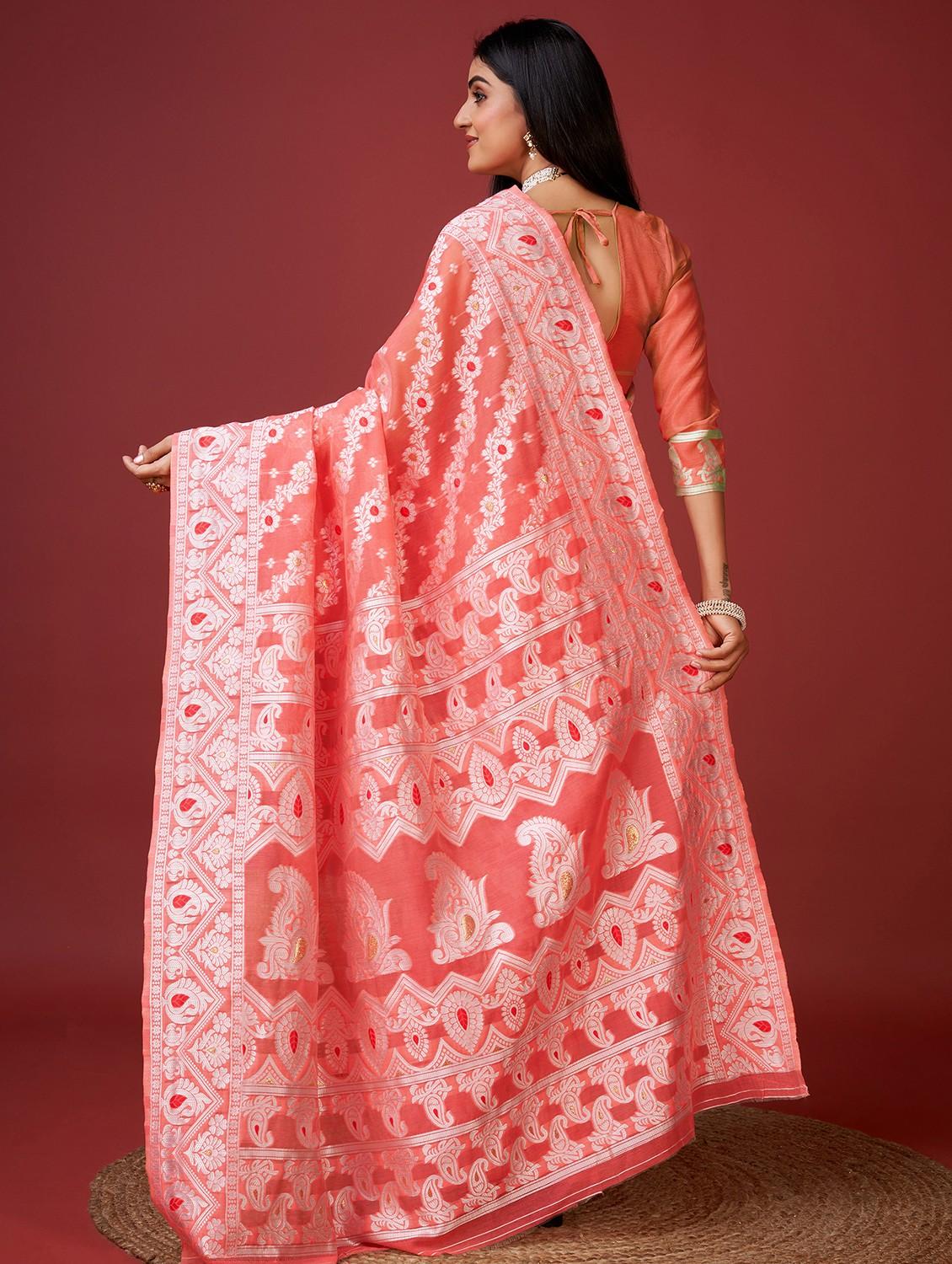 women self design banarasi saree with blouse - 22029986 - Standard Image - 3