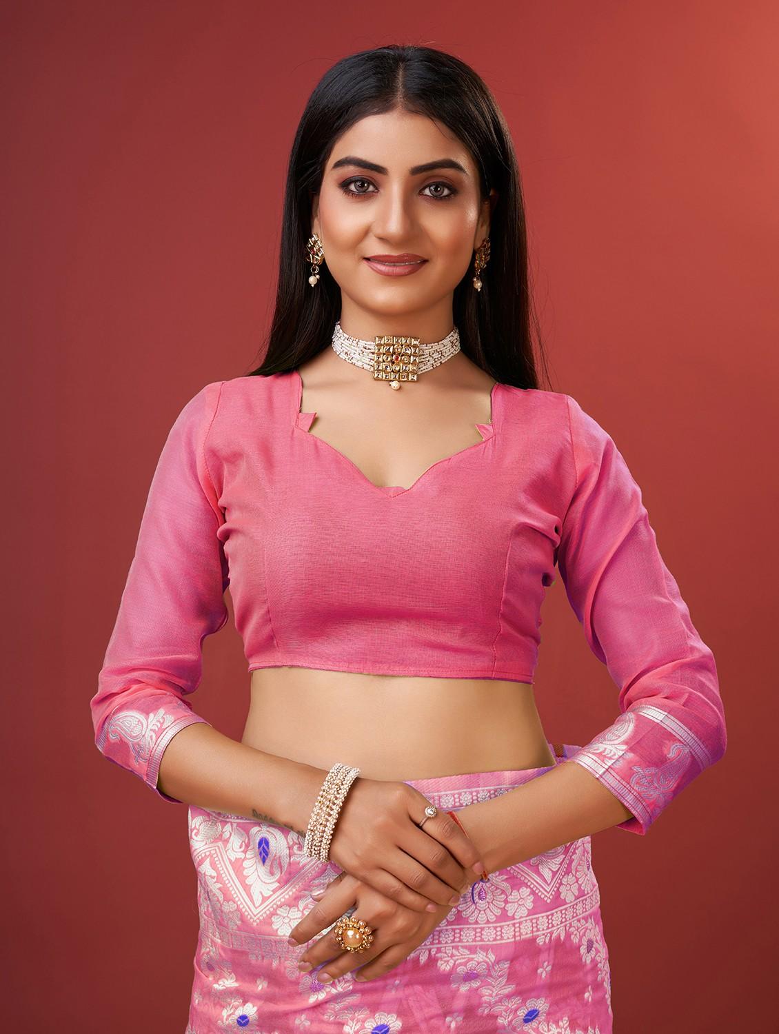 women self design banarasi saree with blouse - 22029987 - Standard Image - 5