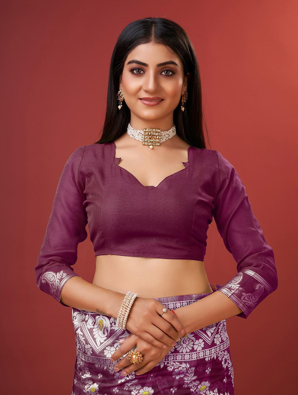 women self design banarasi saree with blouse - 22029988 - Standard Image - 5