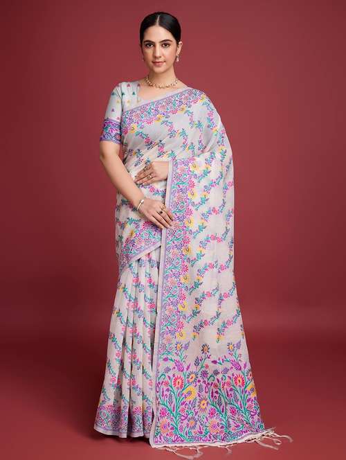 women self design bordered saree with blouse - 22030003 -  Standard Image - 0