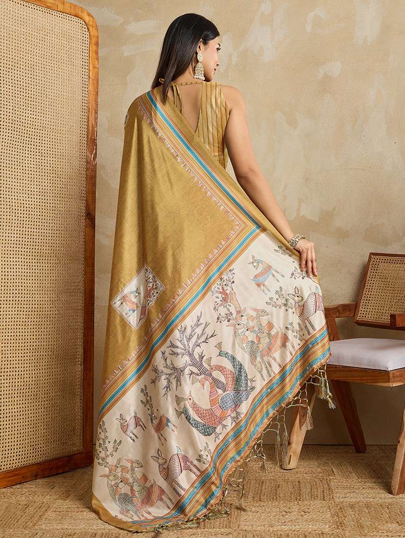 women printed casual wear saree with blouse - 22030007 - Standard Image - 3