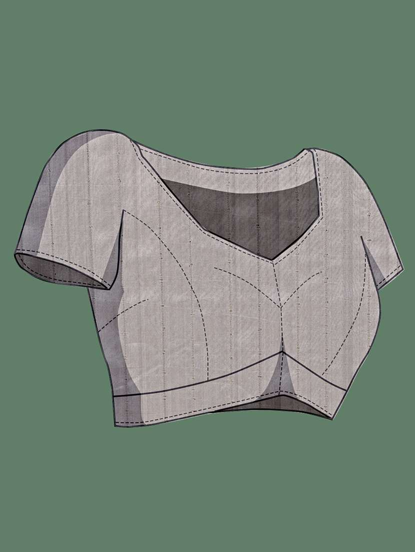 women printed bordered saree with blouse - 22030029 -  Standard Image - 5