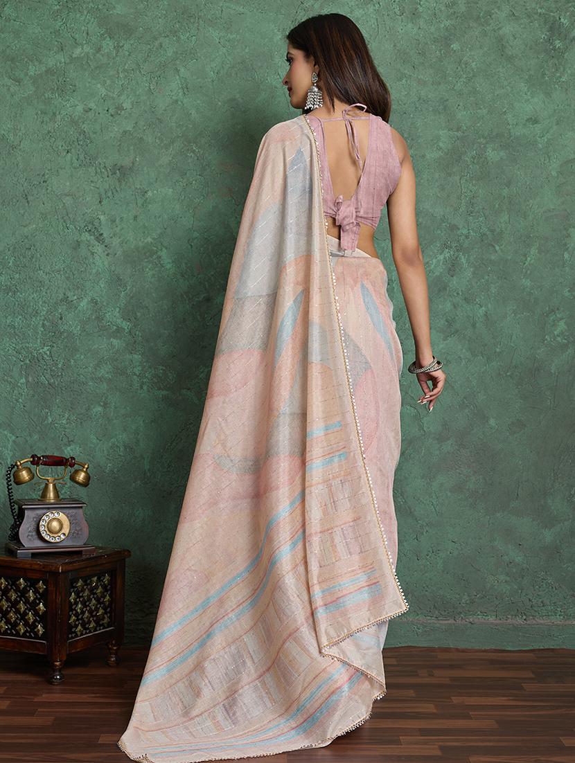 women printed casual wear saree with blouse - 22030034 - Standard Image - 3