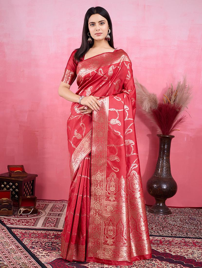 women self design banarasi saree with blouse - 22030046 -  Zoom Image - 0