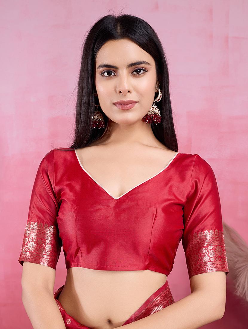 women self design banarasi saree with blouse - 22030061 - Standard Image - 5