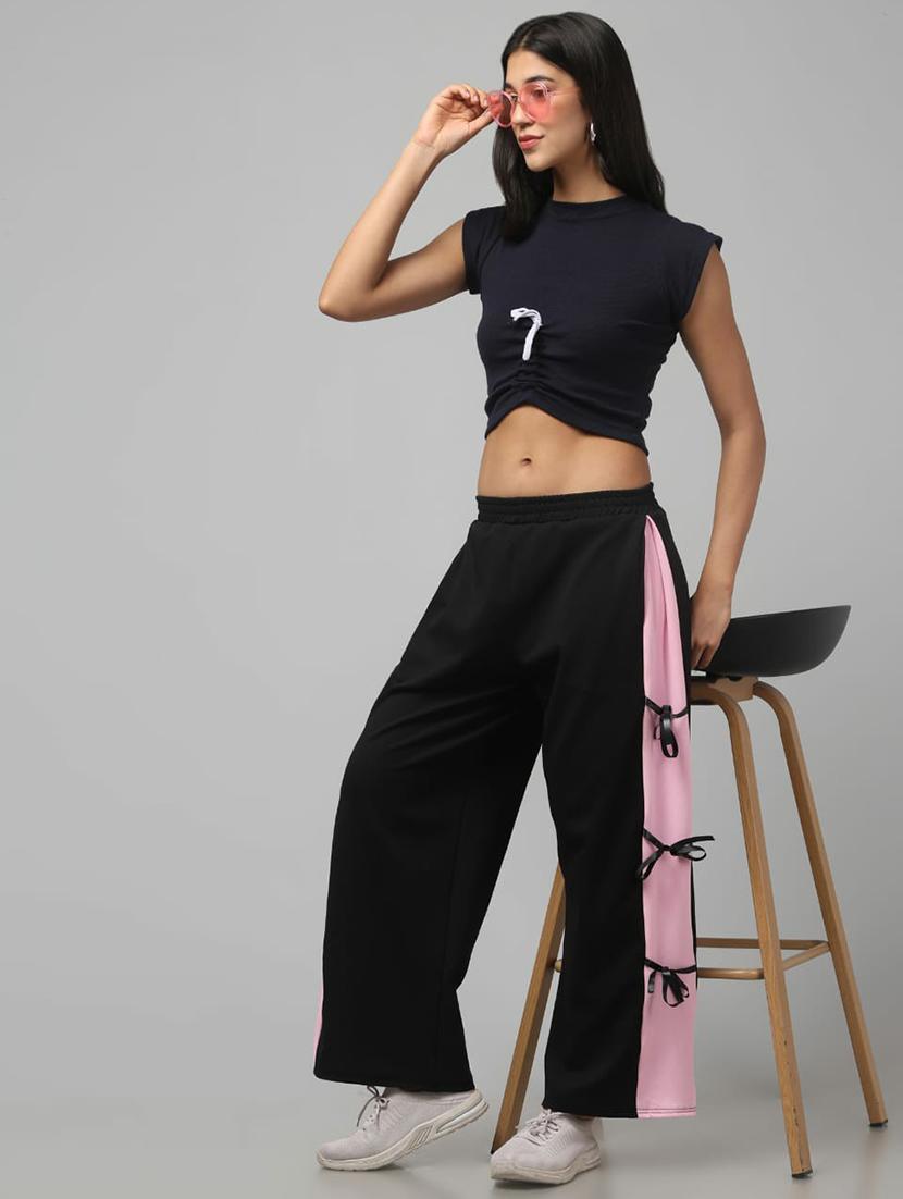 women tapered high rise track pant - 22030067 - Standard Image - 3