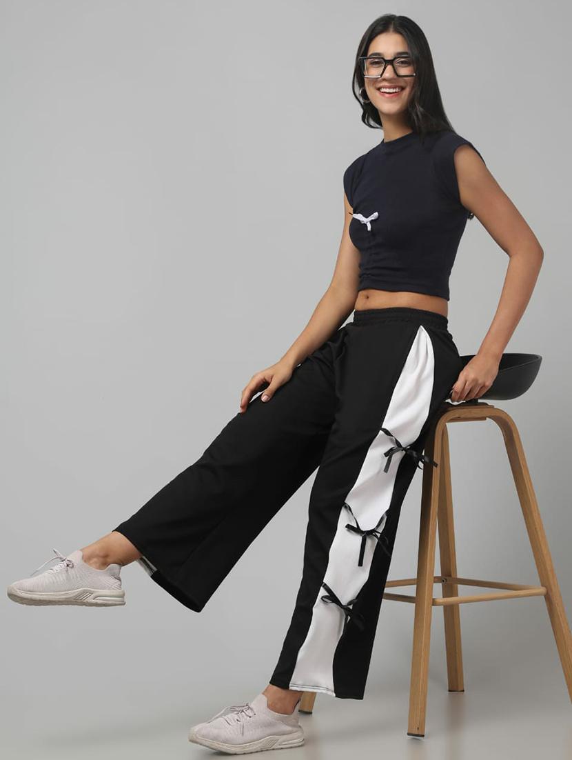 women tapered high rise track pant - 22030068 - Standard Image - 3
