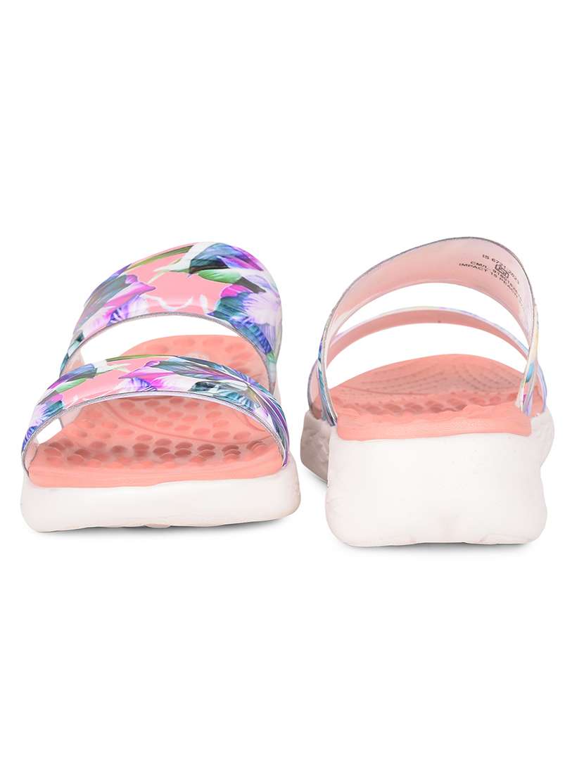 women peach slip onslides - 22030077 -  Standard Image - 3