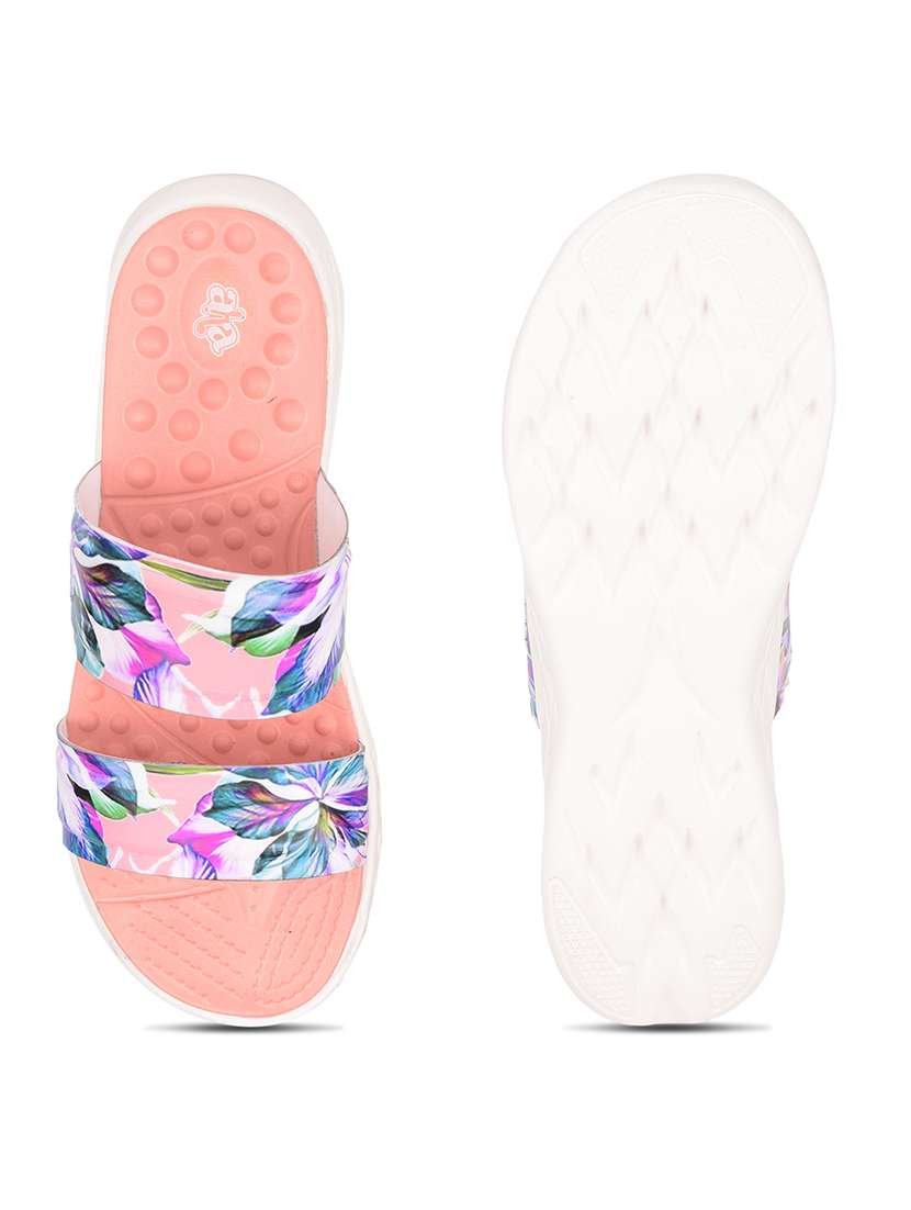 women peach slip onslides - 22030077 -  Standard Image - 5