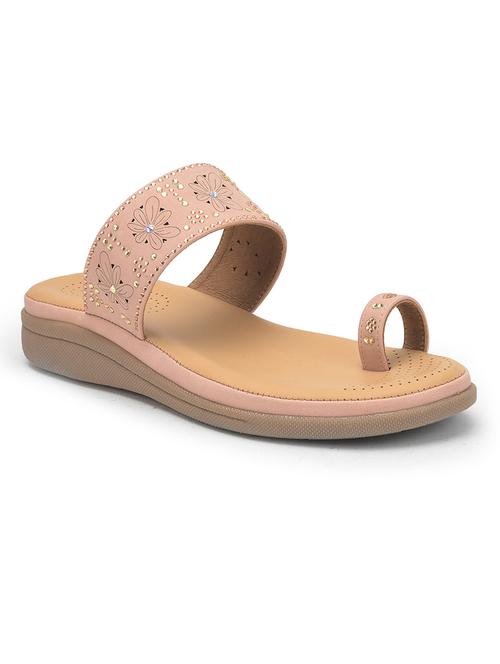 women embellished one toe flat sandal - 22030086 -  Standard Image - 0