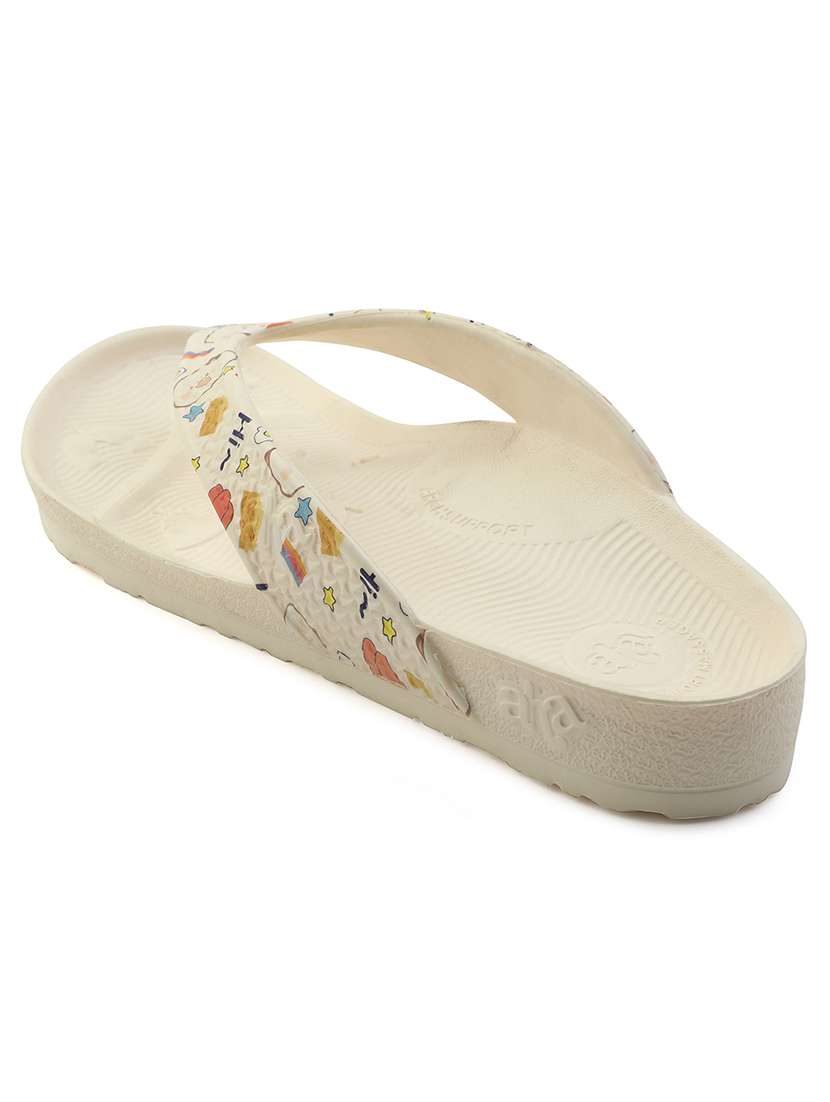 women printed slip on flip flop - 22030087 -  Standard Image - 3