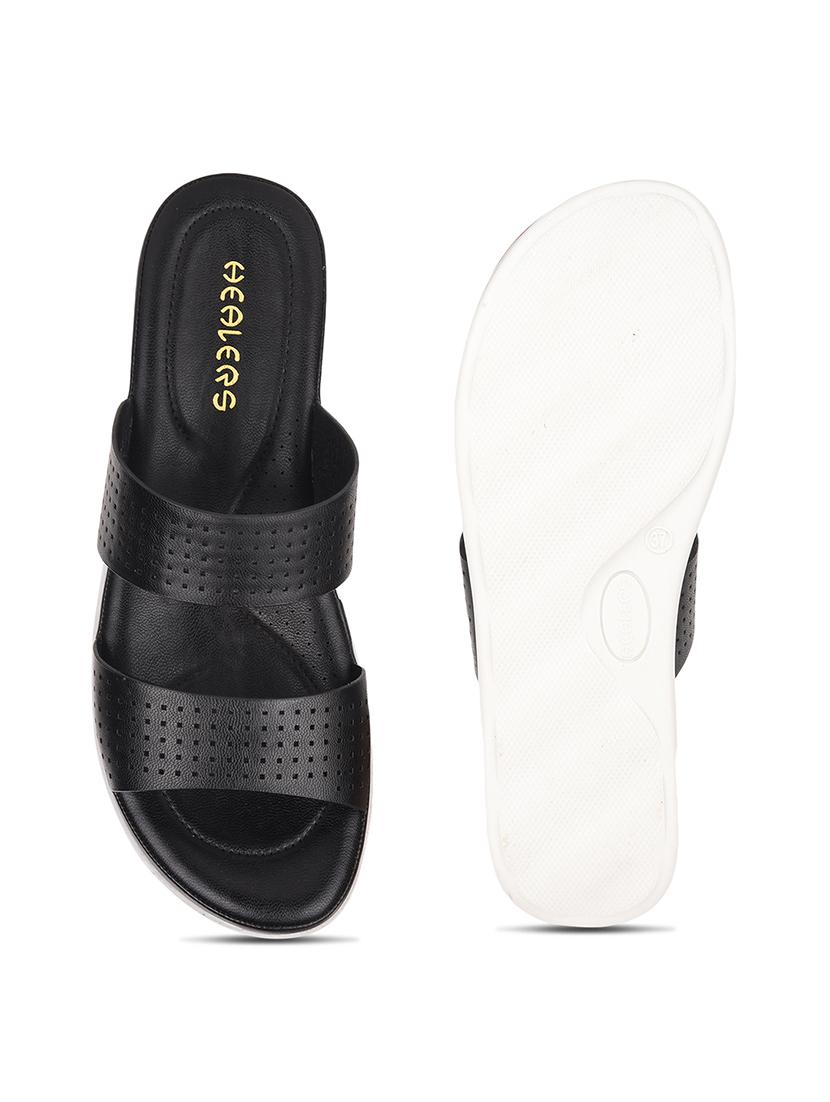 women solid slip on wedges - 22030091 - Standard Image - 5