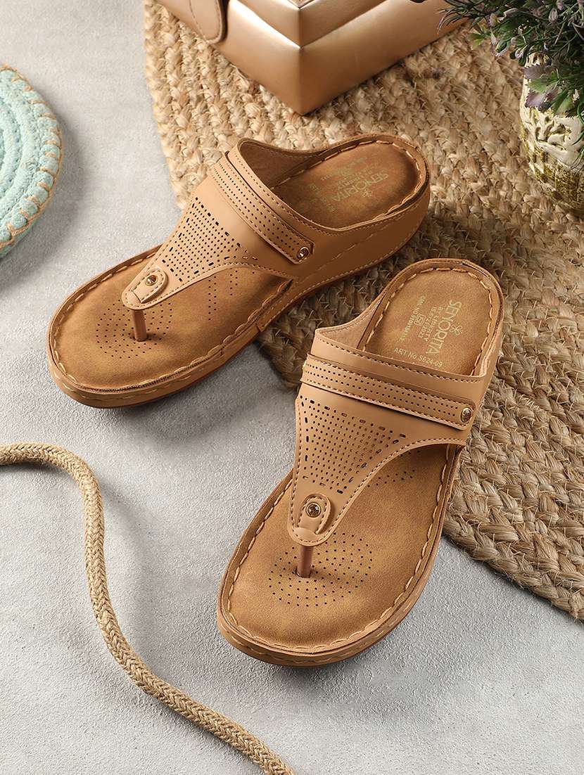 women solid  slip on wedge