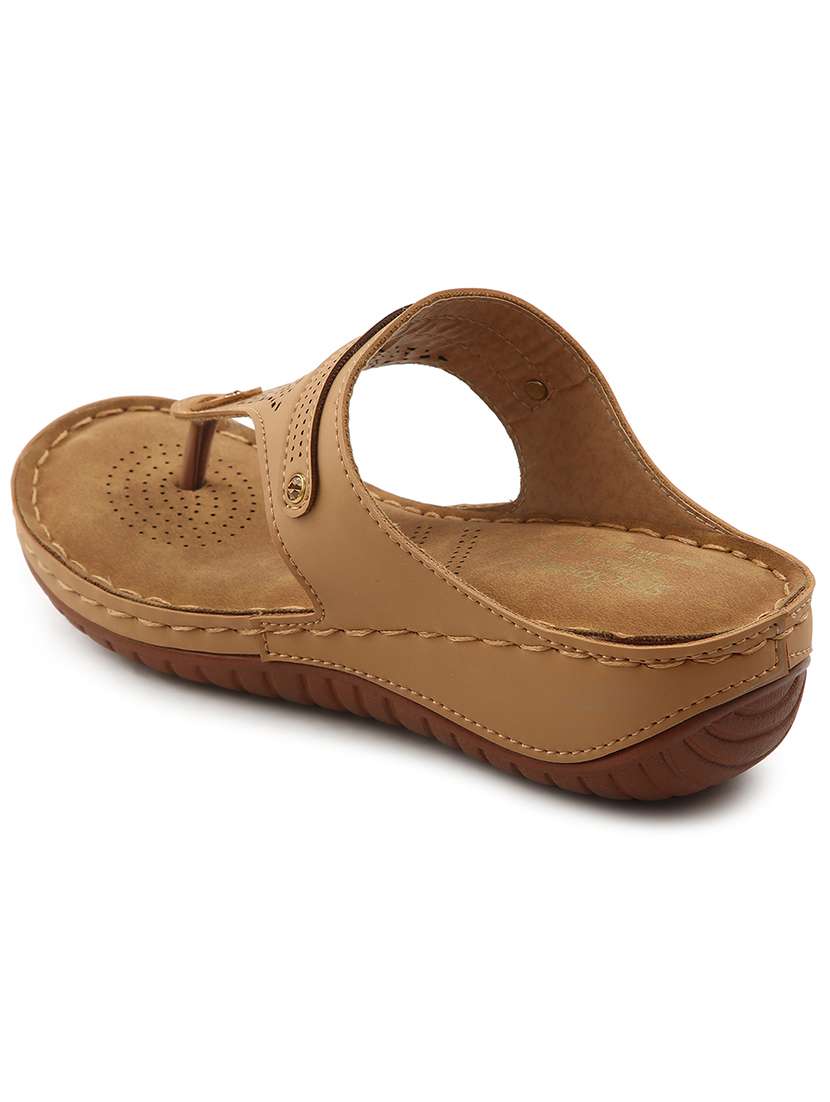 women solid  slip on wedge - 22030110 -  Standard Image - 3