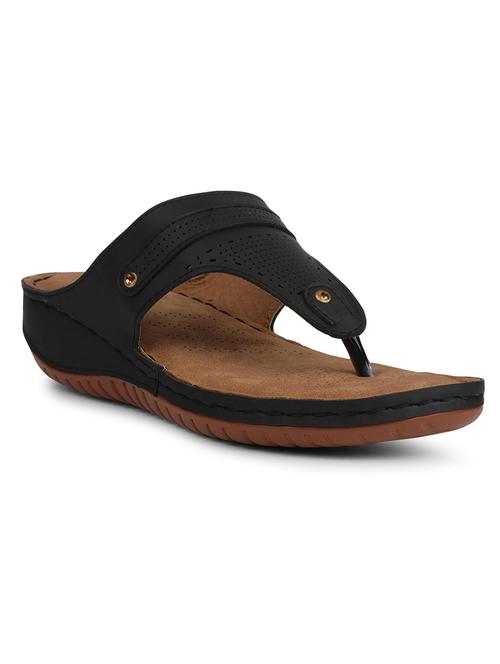 women solid slip on wedge - 22030111 - Standard Image - 0