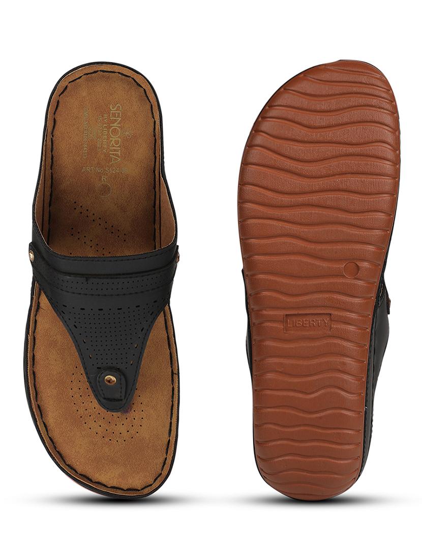 women solid slip on wedge - 22030111 - Standard Image - 5