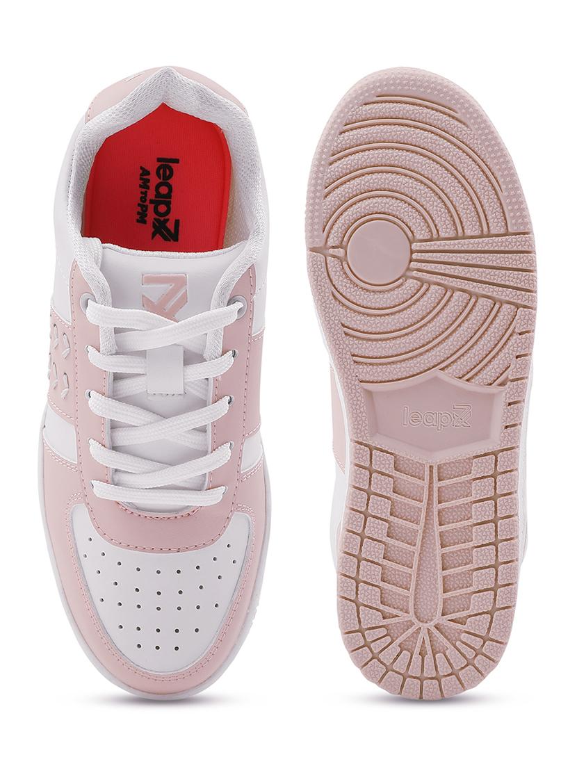 women peach lace-up sneaker - 22030117 - Standard Image - 5