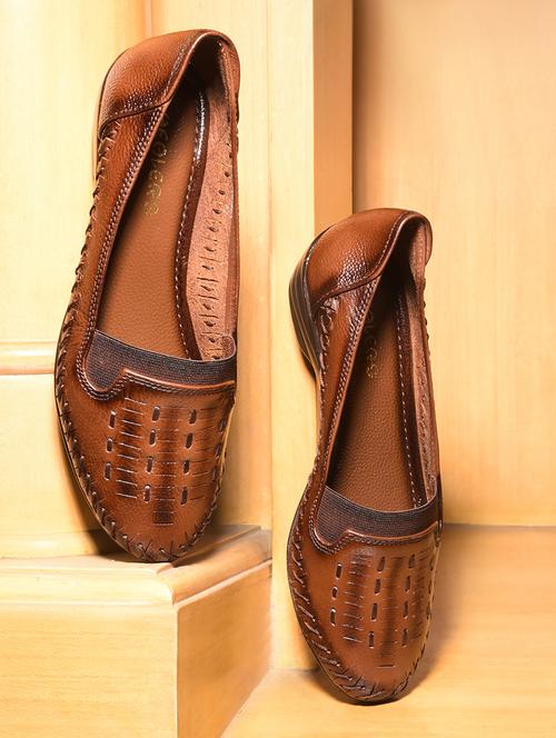 women tan solid slip on wedge - 22030137 - Standard Image - 0