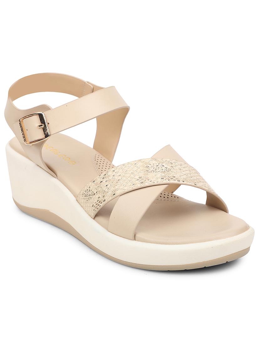 women solid back strap wedges - 22030148 - Zoom Image - 0