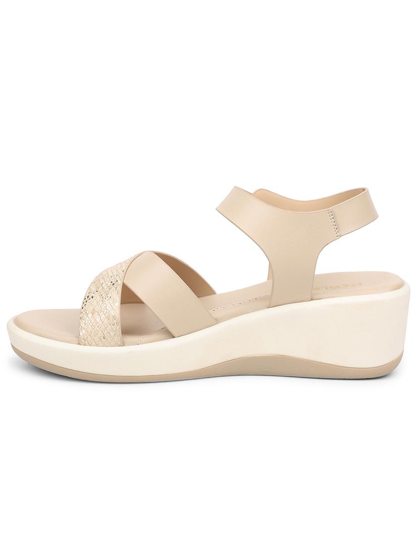 women solid back strap wedges - 22030148 - Standard Image - 3