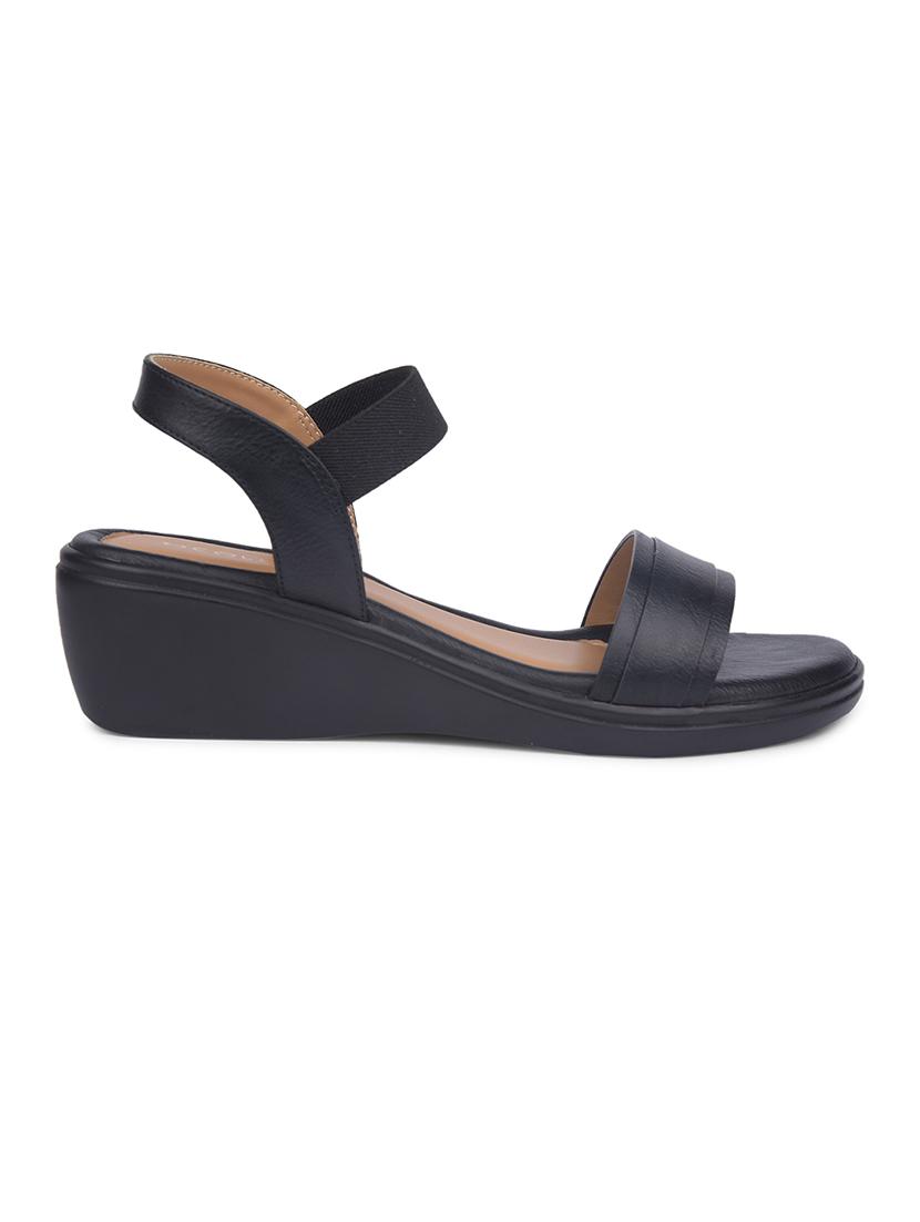 women solid back strap wedges - 22030164 - Standard Image - 3