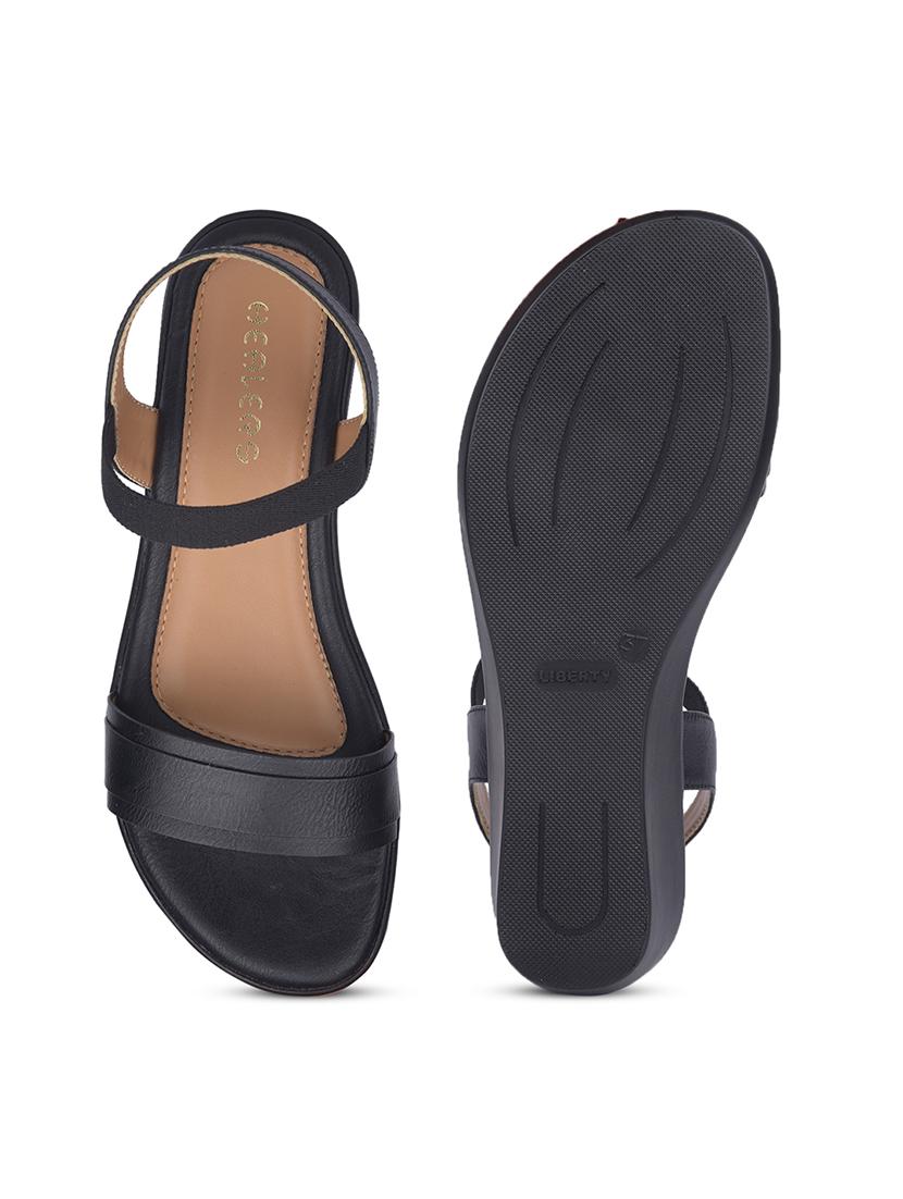 women solid back strap wedges - 22030164 - Standard Image - 5