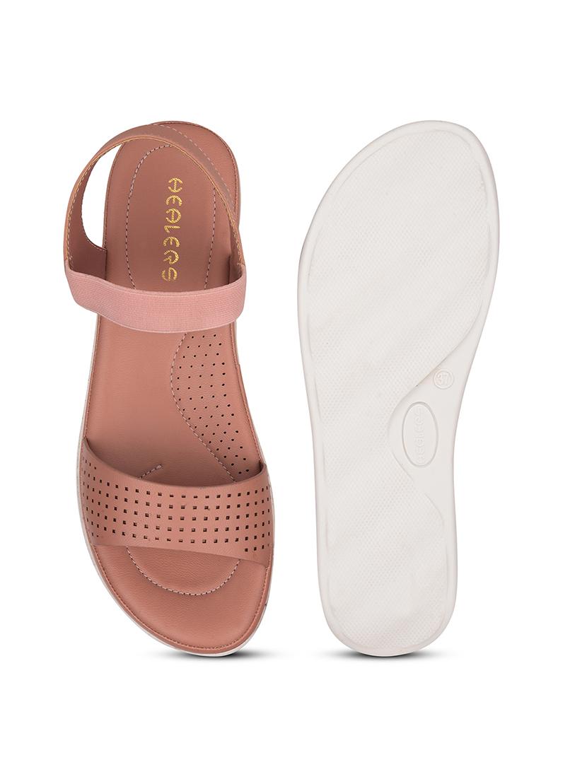 women solid back strap wedges - 22030166 - Standard Image - 5