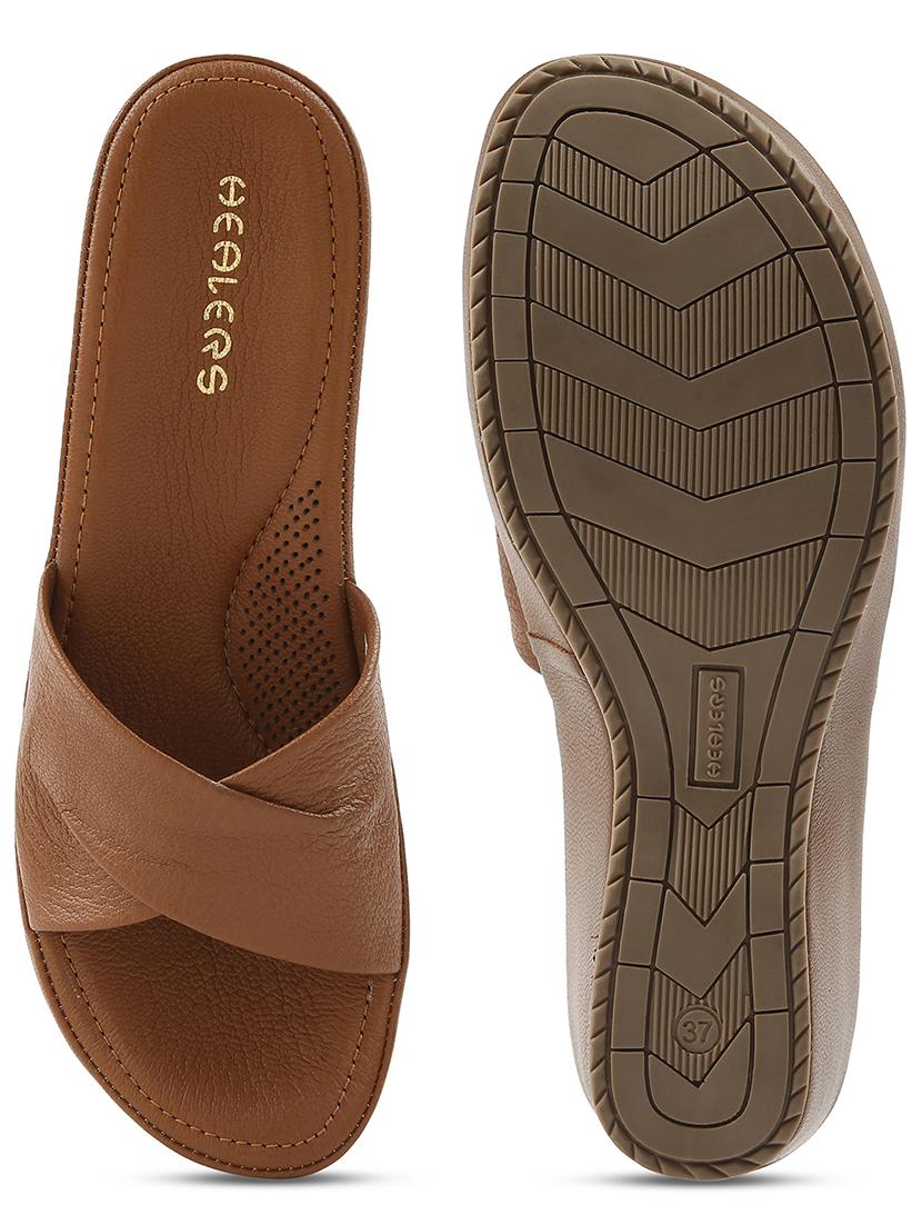 women solid slip on wedges - 22030169 - Standard Image - 5