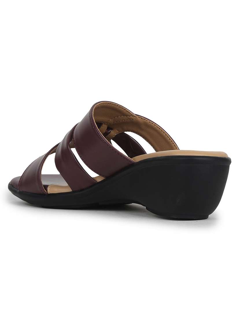 women solid slip on wedge - 22030172 - Standard Image - 3